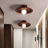 Tyalez Nordic Wood Minimalist Round Hallway Ceiling Light