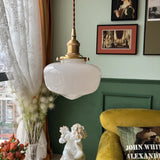 Tyalez Simple Retro White Ceiling Pendant Lights