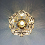 Tyalez Design Flowers Style Glass Hallway Ceiling Lighting