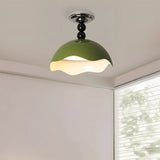Macaron Color Acrylic LED Semi Flush Mount Ceiling Light