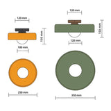 Tyalez Glass Round LED Ceiling Light