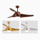 Simple Flush Ceiling Fan With LED Light And Remote