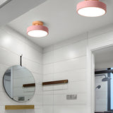 Tyalez Round Semi Flush Wooden Ceiling Light