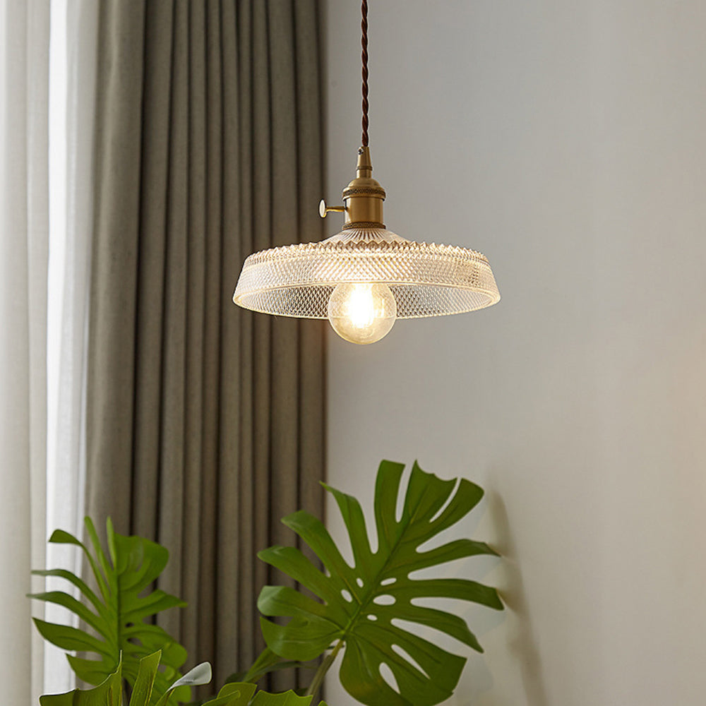 Tyalez Nordic Vintage Glass Bedroom Pendant Lights