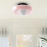 Tyalez Glass Round LED Ceiling Light