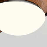 Simple Flush Ceiling Fan With LED Light And Remote