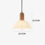 Tyalez Retro Creative Glass Shade Pendant Light For Bedroom