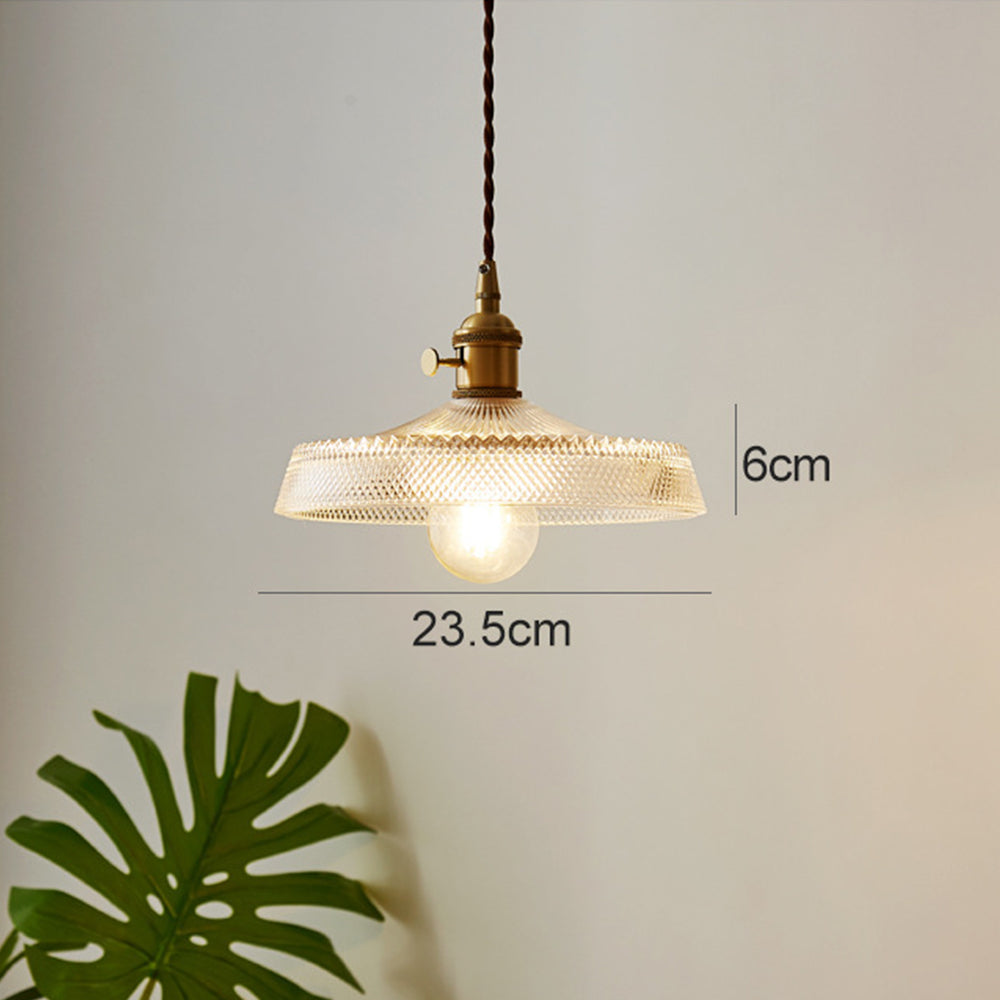 Tyalez Nordic Vintage Glass Bedroom Pendant Lights
