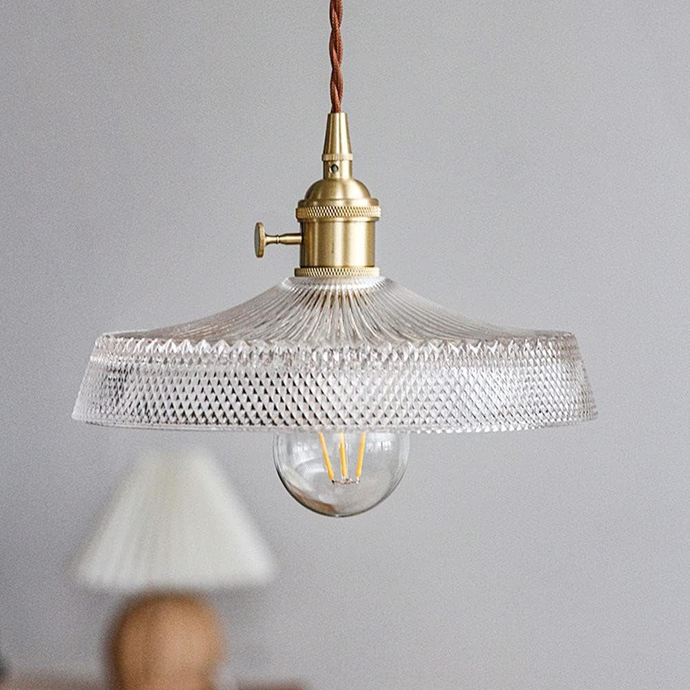 Tyalez Nordic Vintage Glass Bedroom Pendant Lights