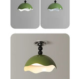 Macaron Color Acrylic LED Semi Flush Mount Ceiling Light