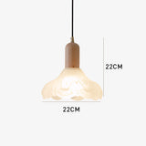 Tyalez Retro Creative Glass Shade Pendant Light For Bedroom