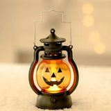 Portable LED Halloween Pumpkin Candle Lamp