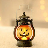 Portable LED Halloween Pumpkin Candle Lamp