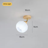 Tyalez Cream Wood Track Lighting Living Room Light Track Ceiling
