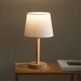 Wireless Wooden Bedroom Dimming Remote Control Table Lamp