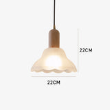 Tyalez Retro Creative Glass Shade Pendant Light For Bedroom