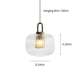 Tyalez Modern Simple Clear Light Stripe LED Chandelier