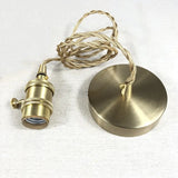 Tyalez Fluted Glass Short Cylinder Pendant LED Light in Vintage Style