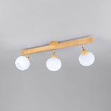 Tyalez Cream Wood Track Lighting Living Room Light Track Ceiling
