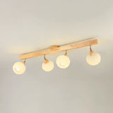 Tyalez Cream Wood Track Lighting Living Room Light Track Ceiling