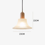 Tyalez Retro Creative Glass Shade Pendant Light For Bedroom