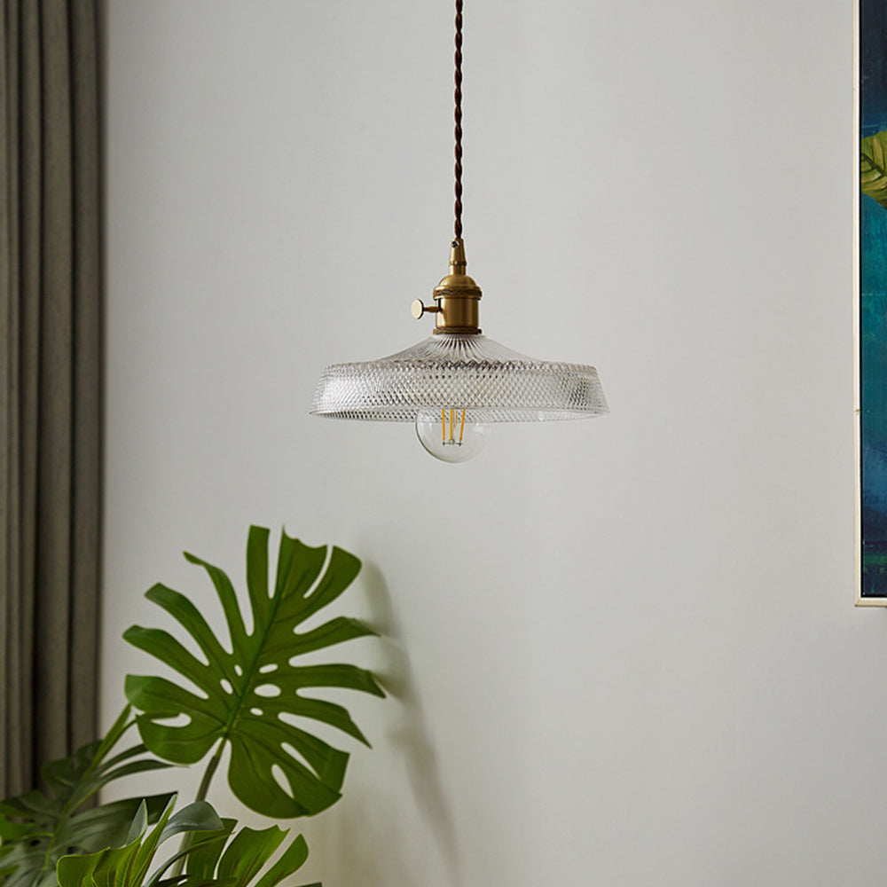 Tyalez Nordic Vintage Glass Bedroom Pendant Lights