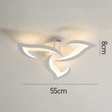 Tyalez Contemporary Flower Shape Iron LED Ceiling Light For Living Room