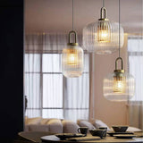 Tyalez Modern Simple Clear Light Stripe LED Chandelier
