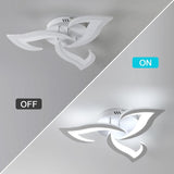 Tyalez Contemporary Flower Shape Iron LED Ceiling Light For Living Room