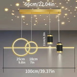 Tyalez Modern LED Star Dimming Pendant Light(three-colour changeable light)