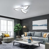 Tyalez Contemporary Flower Shape Iron LED Ceiling Light For Living Room