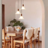 Tyalez Retro Creative Glass Shade Pendant Light For Bedroom