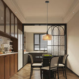 Tyalez Mid Century Striped Glass Pendant Light