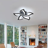 Tyalez Contemporary Flower Shape Iron LED Ceiling Light For Living Room