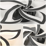 Tyalez Contemporary Flower Shape Iron LED Ceiling Light For Living Room