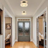Tyalez Modern Round Glass Living Room Ceiling Lights