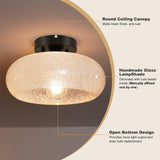 Tyalez Modern Round Glass Living Room Ceiling Lights