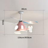 Tyalez Contemporary Rotocopter Ceiling Fans with LED Lights