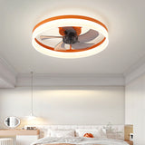 Tyalez Scandinavian Flush Mount Ceiling Fans with LED Lights