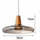 Tyalez Antique Glass Coated Wood Pendant Lights