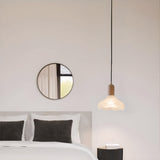 Tyalez Retro Creative Glass Shade Pendant Light For Bedroom