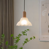 Tyalez Retro Creative Glass Shade Pendant Light For Bedroom