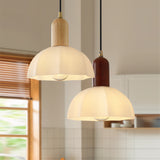 Tyalez Retro Creative Glass Shade Pendant Light For Bedroom