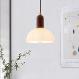 Tyalez Retro Creative Glass Shade Pendant Light For Bedroom