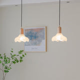 Tyalez Retro Creative Glass Shade Pendant Light For Bedroom