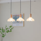 Tyalez Retro Creative Glass Shade Pendant Light For Bedroom