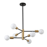 Modern Minimalist Black Chandelier for Bedroom Lighting