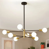 Modern Minimalist Black Chandelier for Bedroom Lighting
