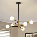 Modern Minimalist Black Chandelier for Bedroom Lighting