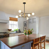 Modern Minimalist Black Chandelier for Bedroom Lighting